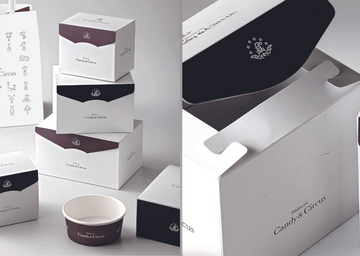 ケーキ箱のデザイン